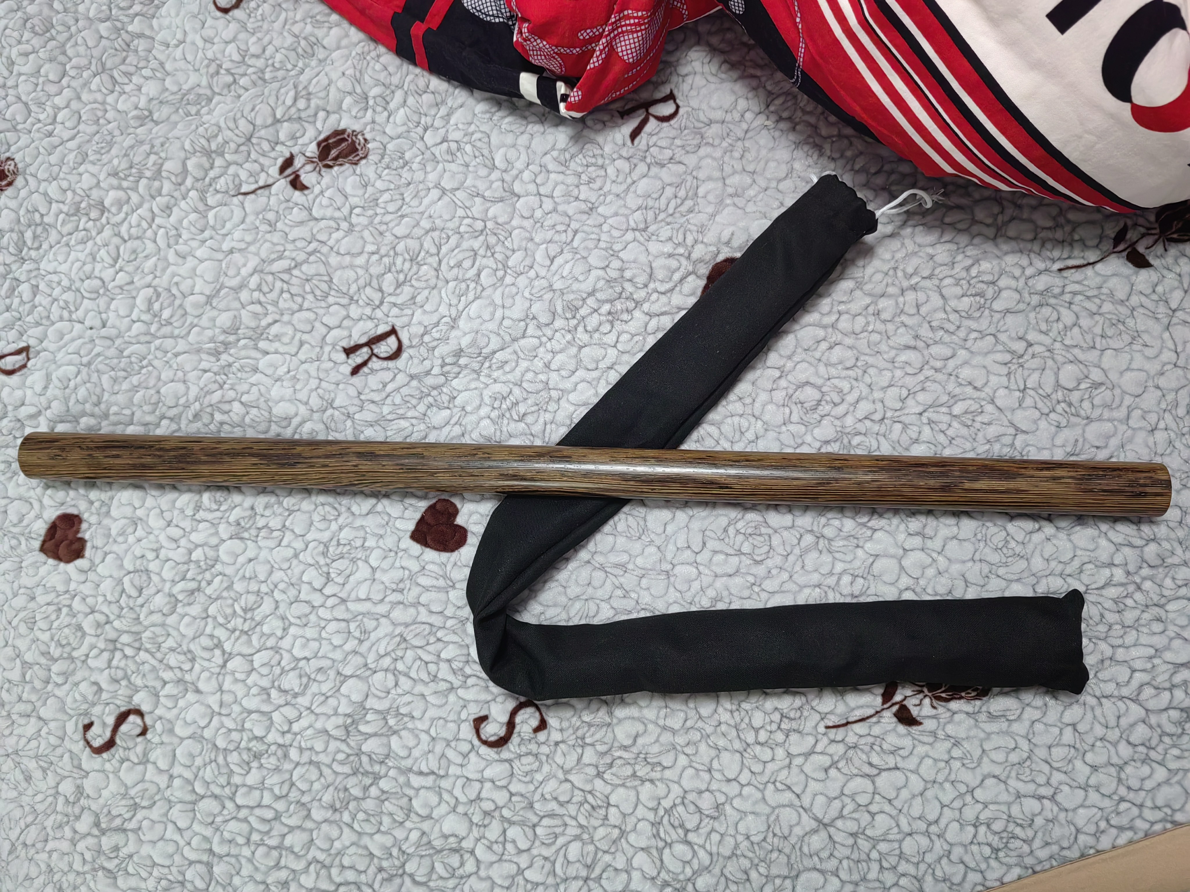 轩彤木艺坊鸡翅木实木武术棍长短齐眉棍太极杖训练器材