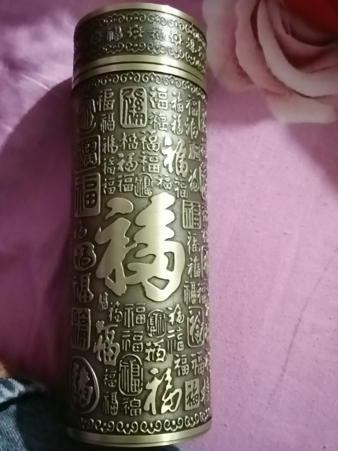 S999純銀內膽浮雕九龍保溫杯可刻字中式風格銀質杯
