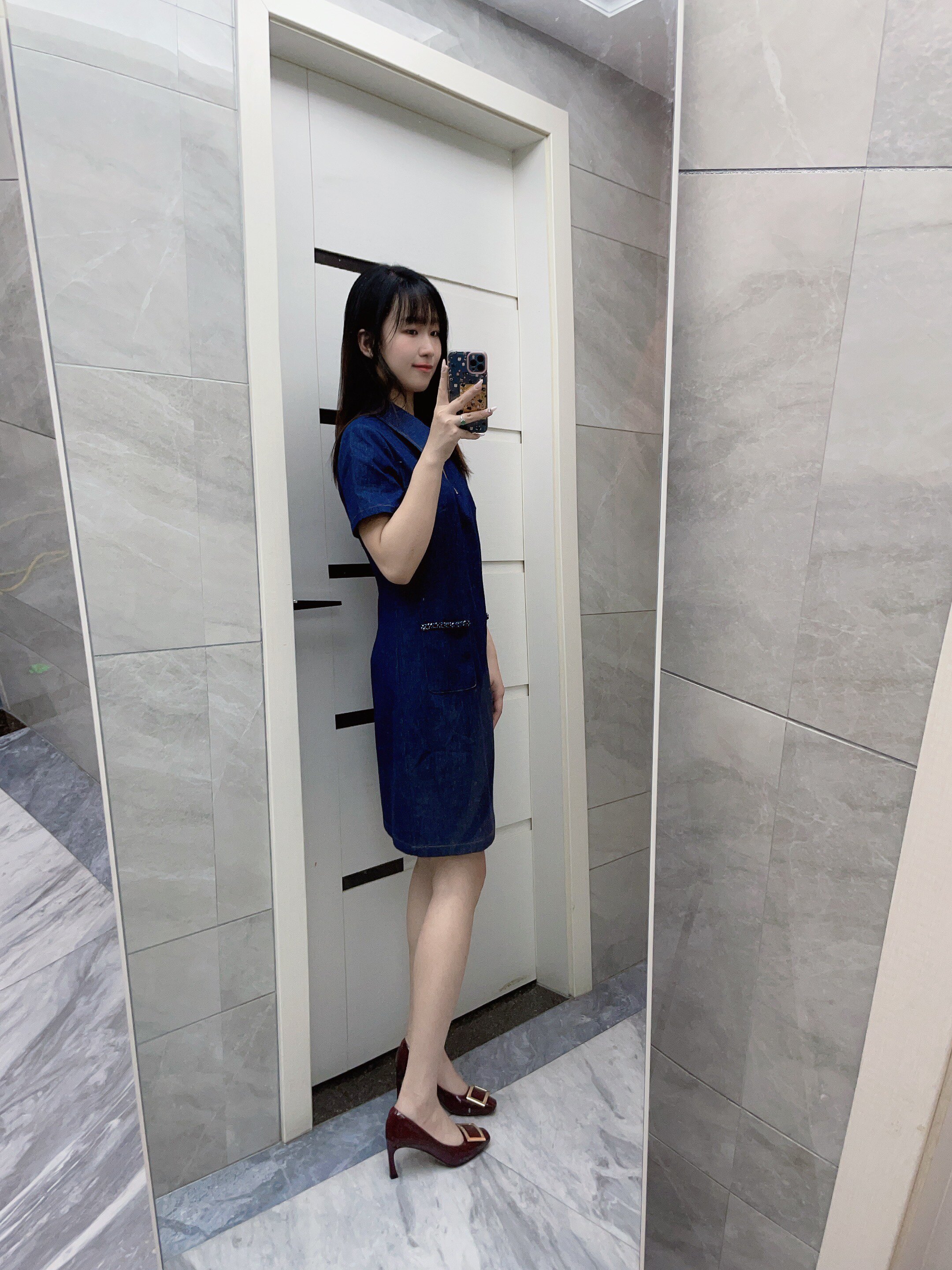明星同款康莉春季高跟鞋 真皮浅口方扣设计 气质高级不累脚 通勤百搭单鞋