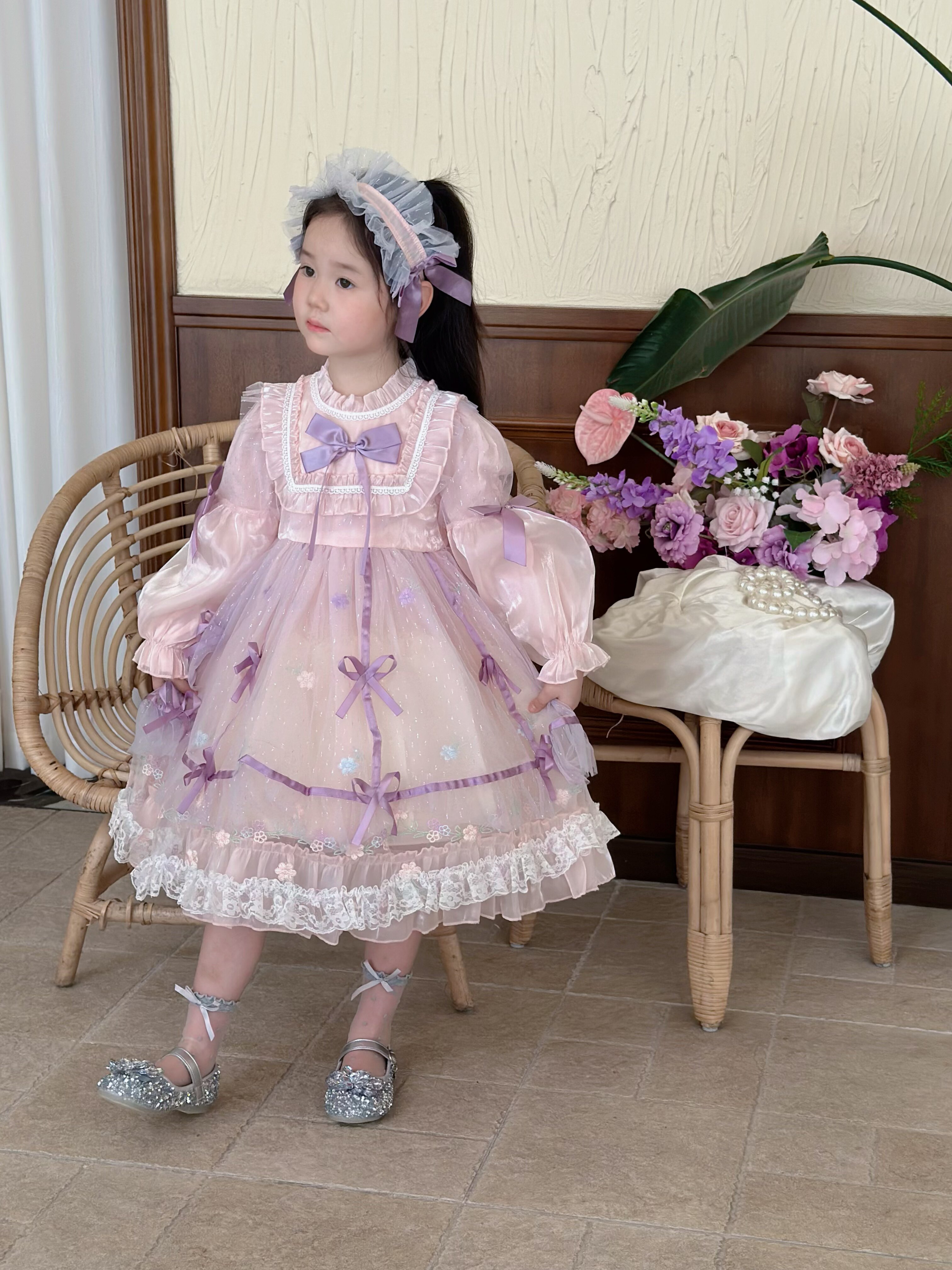 Customer photo for Pink Long-Sleeve (Hair Band Included), 110cm