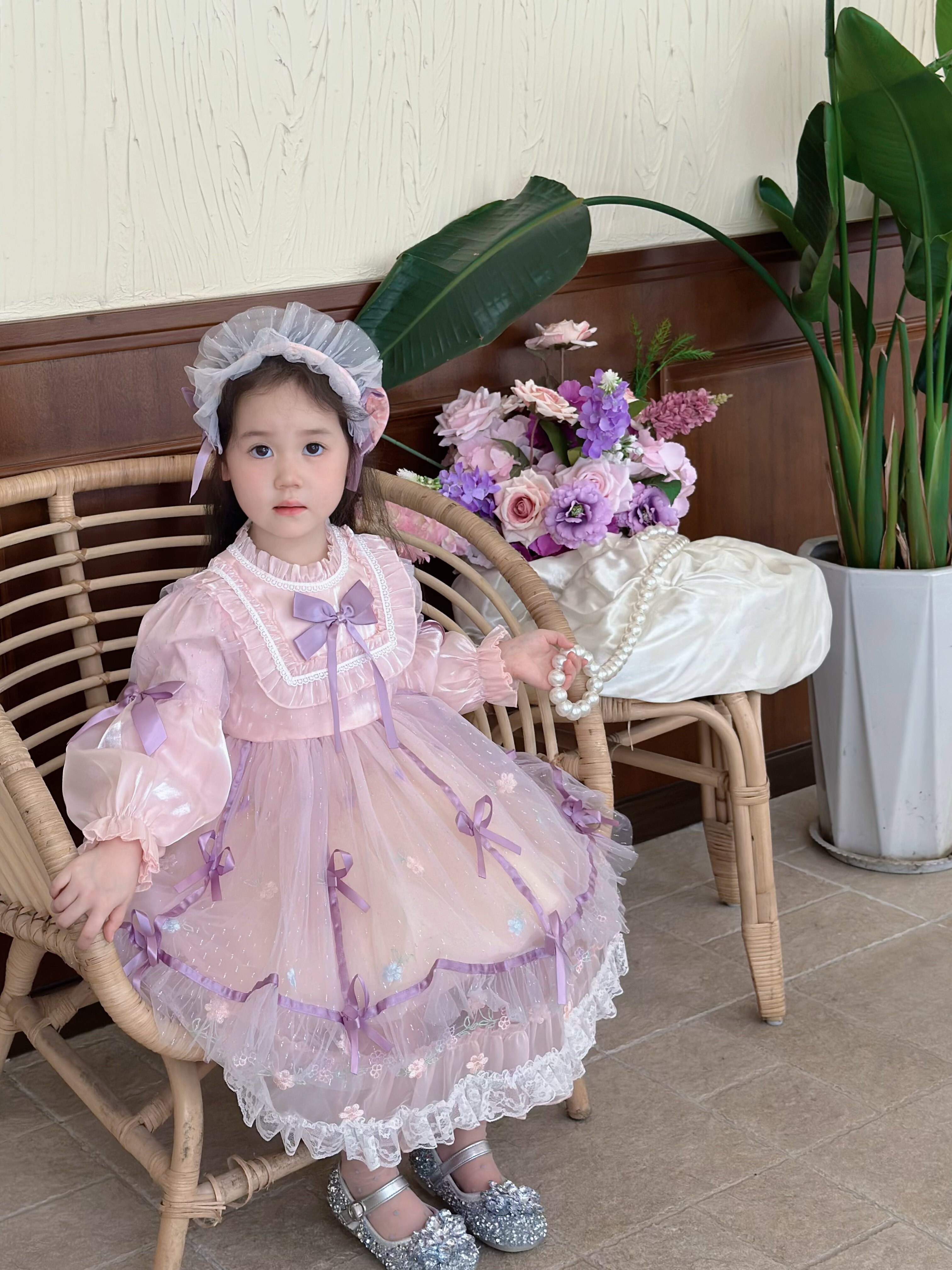 Customer photo for Pink Long-Sleeve (Hair Band Included), 110cm