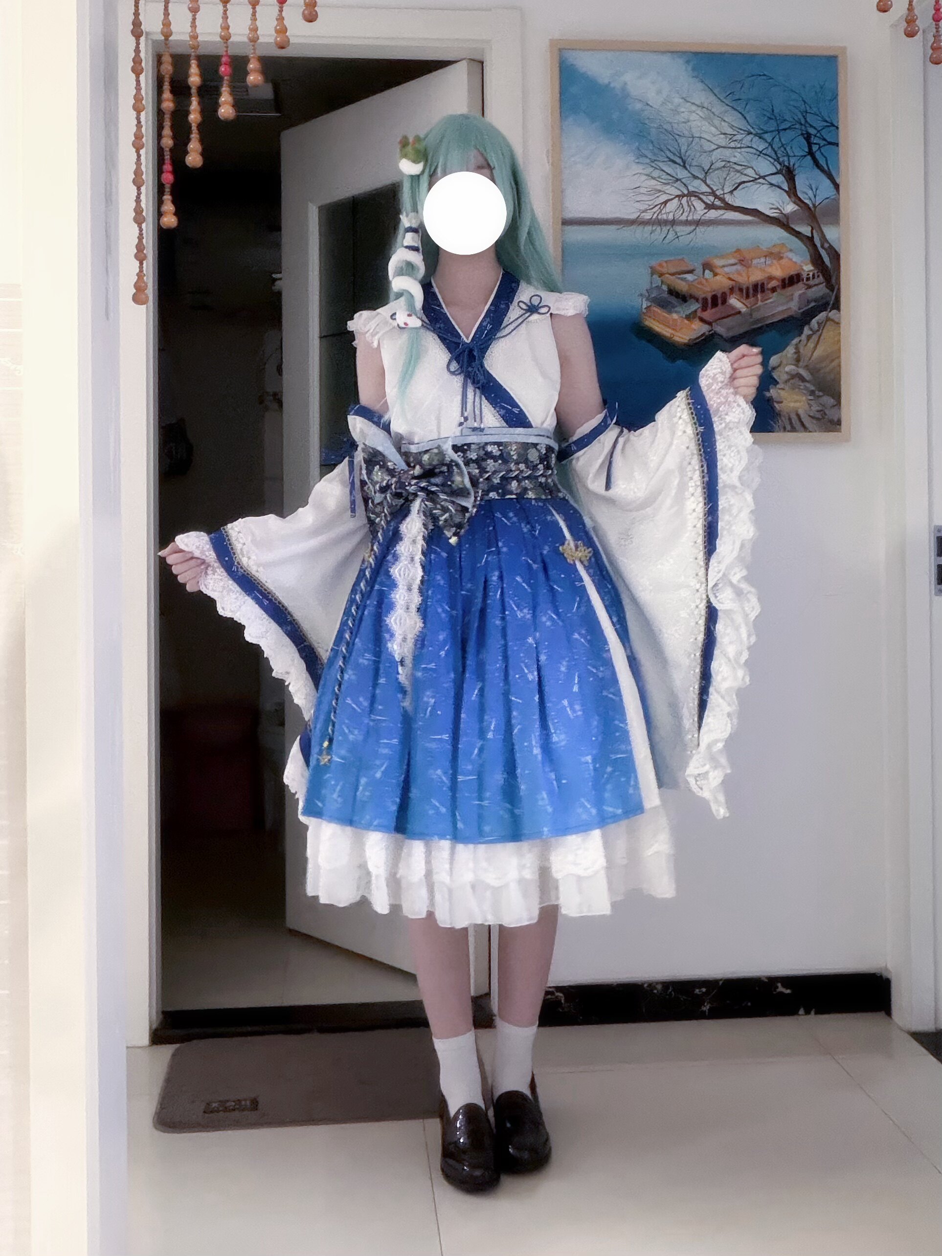 現貨】星雨魔法店原創東方Project二設東風谷早苗cosplay巫女服-淘寶
