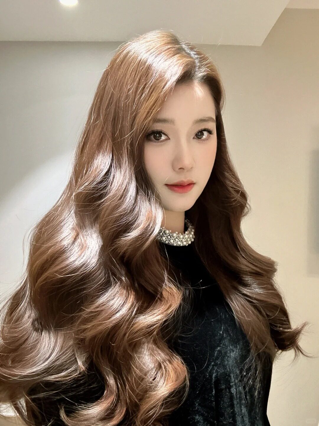 真我整顶全头套假发 大波浪卷发自然蓬松 蕾丝无痕隐形不露边 真发材质可烫染造型