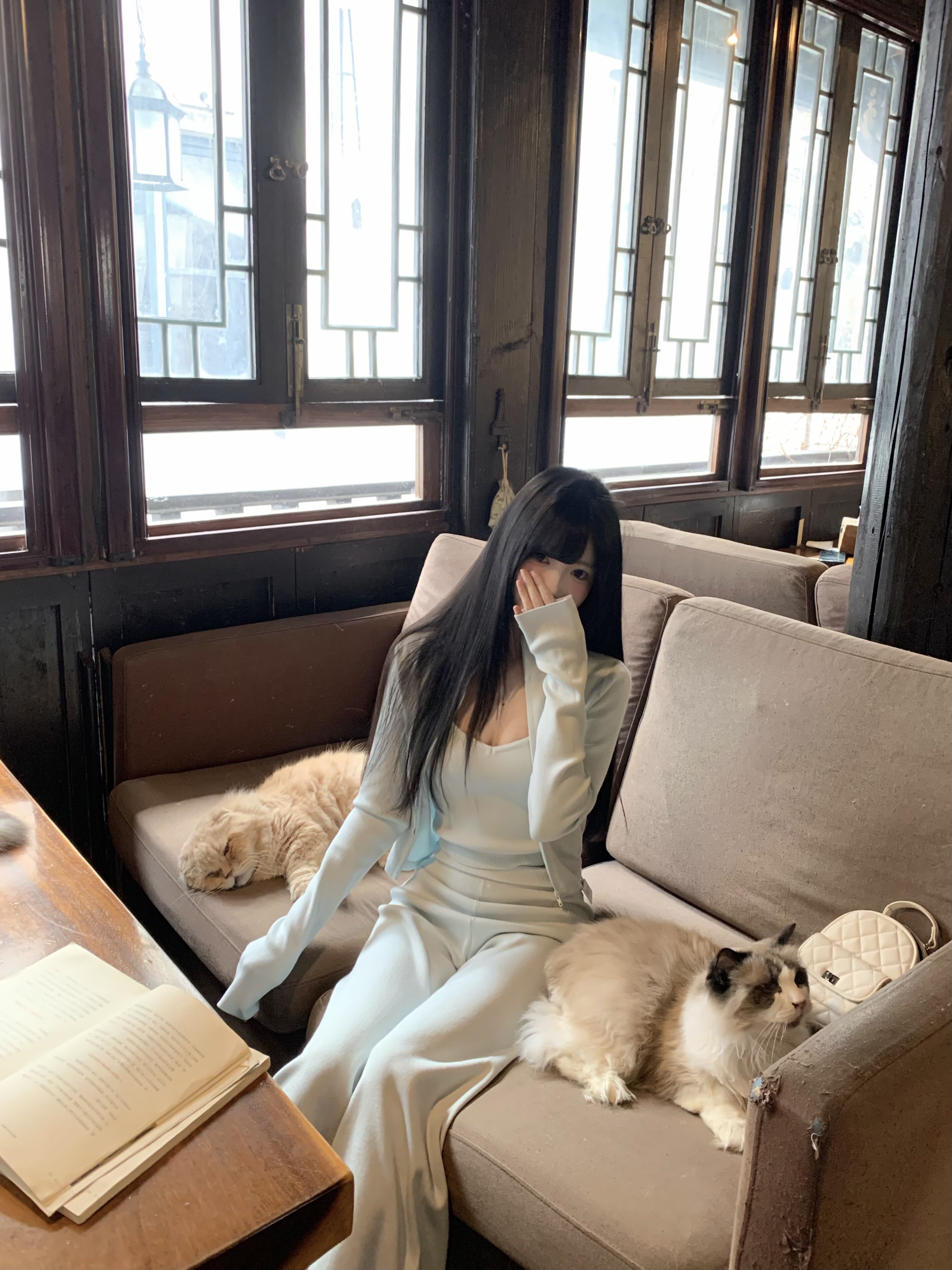 RUOYU若语S曲线休闲三件套 吊带+裤子+开衫一套搞定早春穿搭