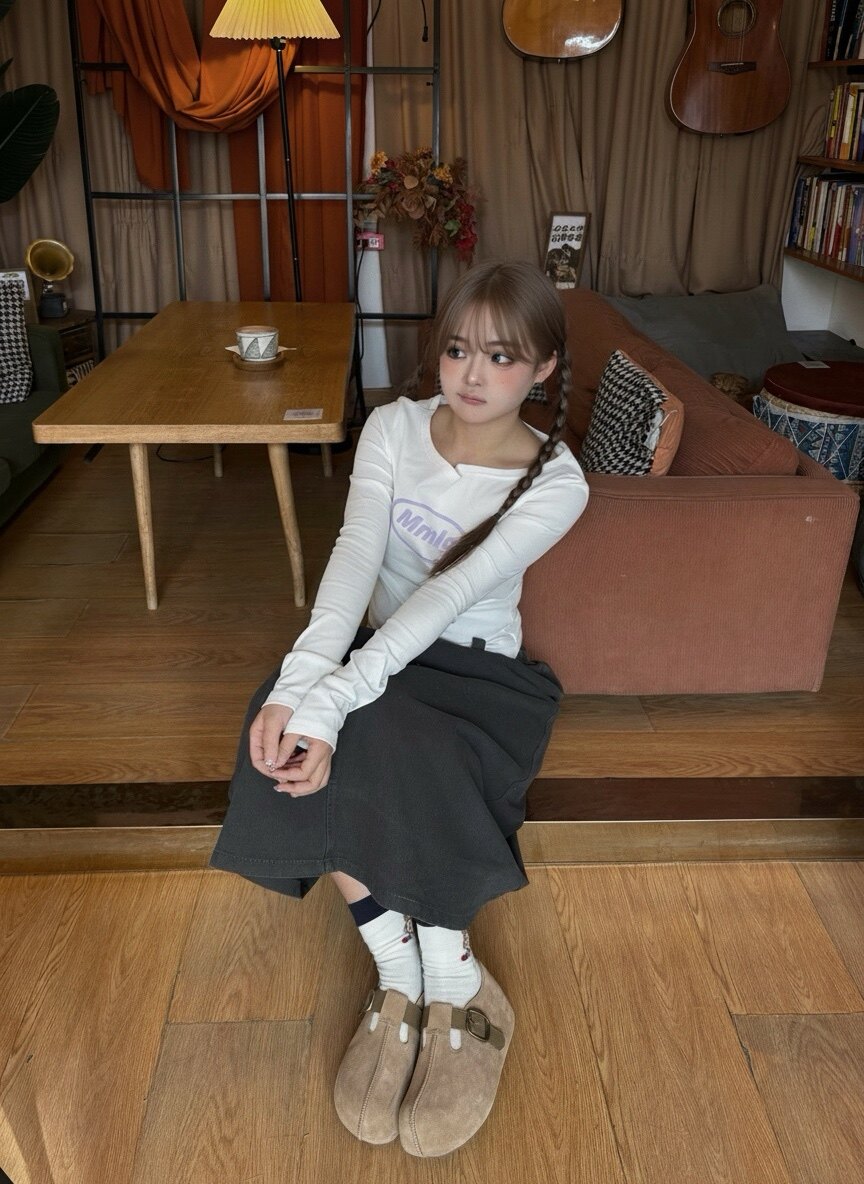 周雨彤同款百丽2代勃肯鞋 厚底花生吐司设计 软弹舒适如踩面包 包头可外穿休闲时髦