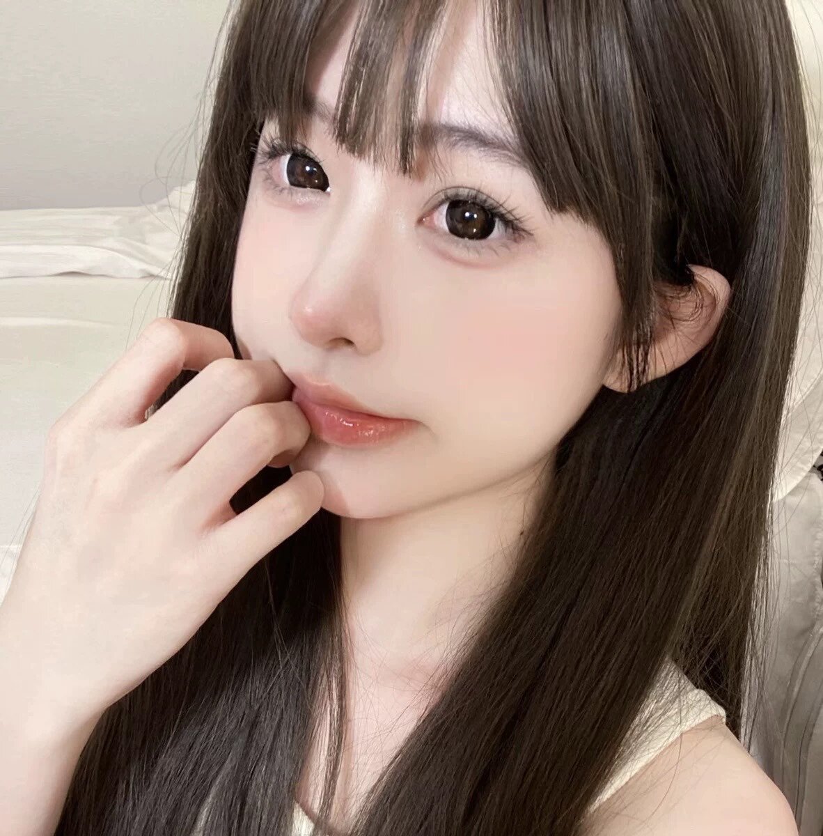 真我黑长直漫画齐刘海假发套 全真发整顶设计 自然隐形无痕贴合 长发飘逸顺滑