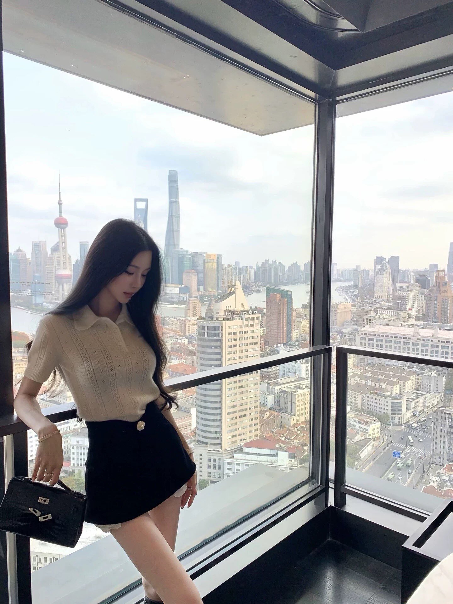 Fbb limit【高智女友】经典POLO针织衫 羊绒羊毛混纺柔软保暖