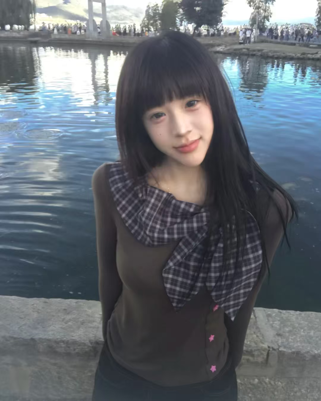 真我黑长直漫画齐刘海假发套 全真发整顶设计 自然隐形无痕贴合 长发飘逸顺滑