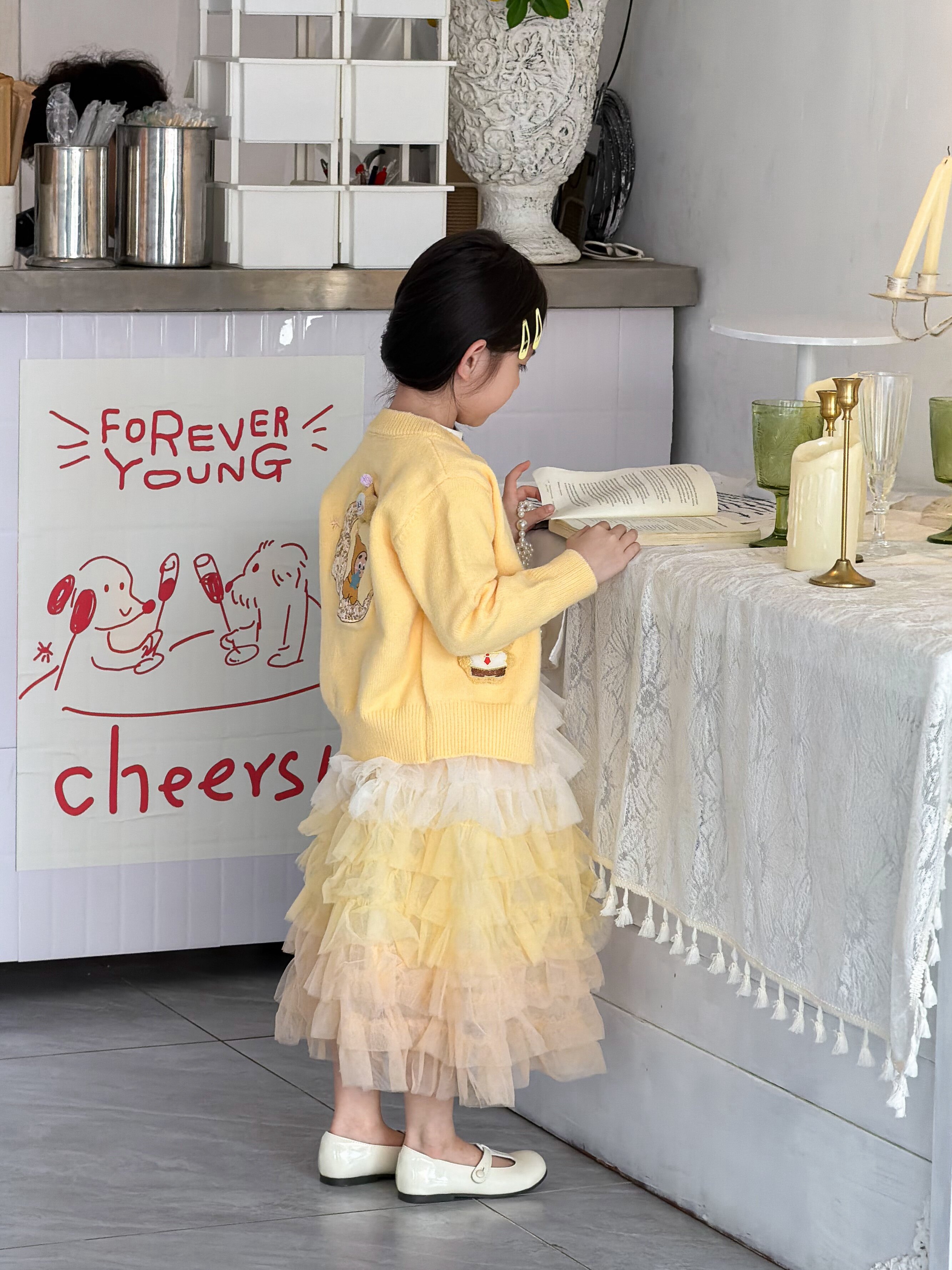 Customer photo for Yellow Cardigan, 110cm