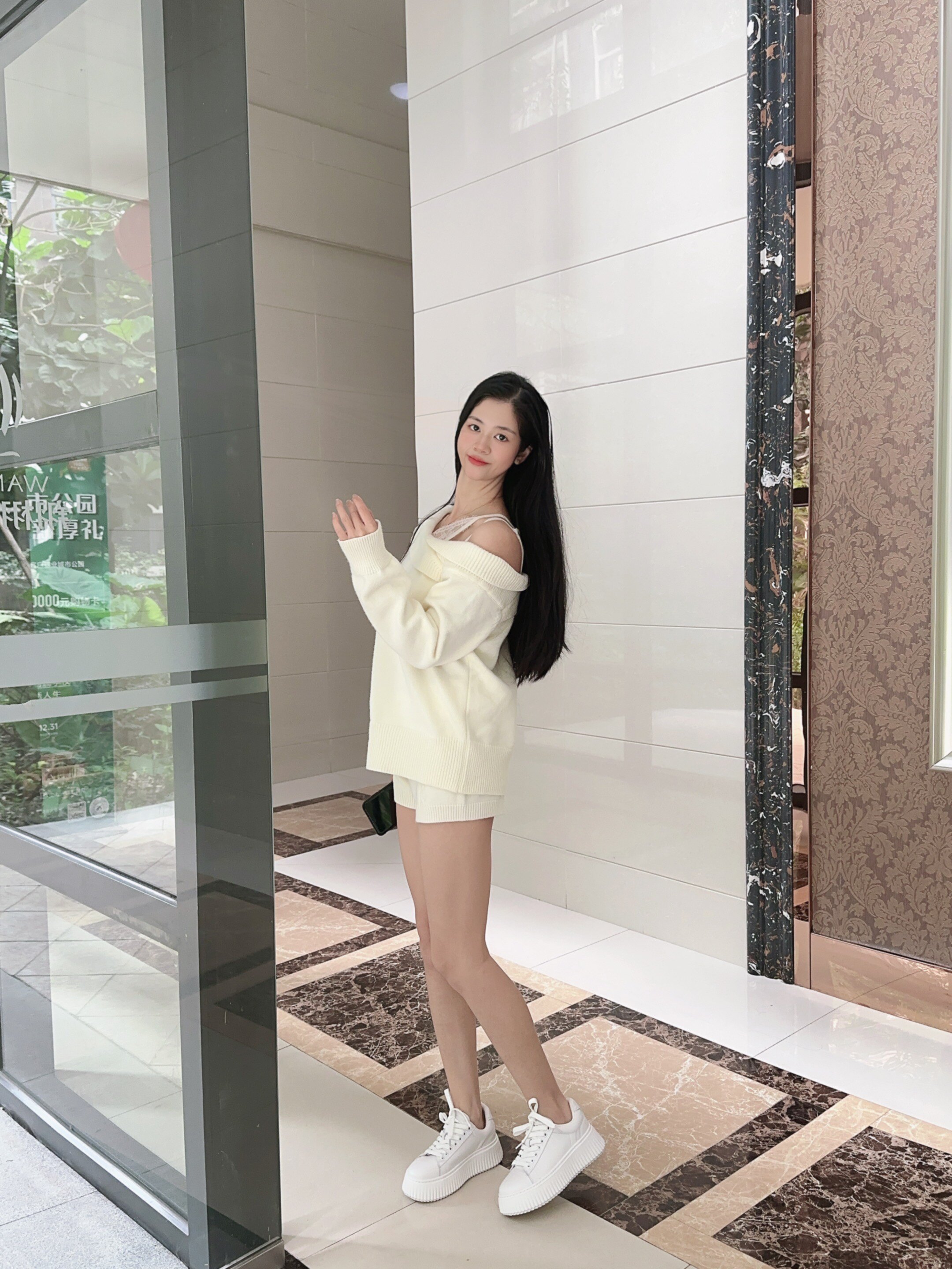 Nine West玖熙春季厚底小白鞋,饼干鞋设计4-5.5cm增高小个子福音