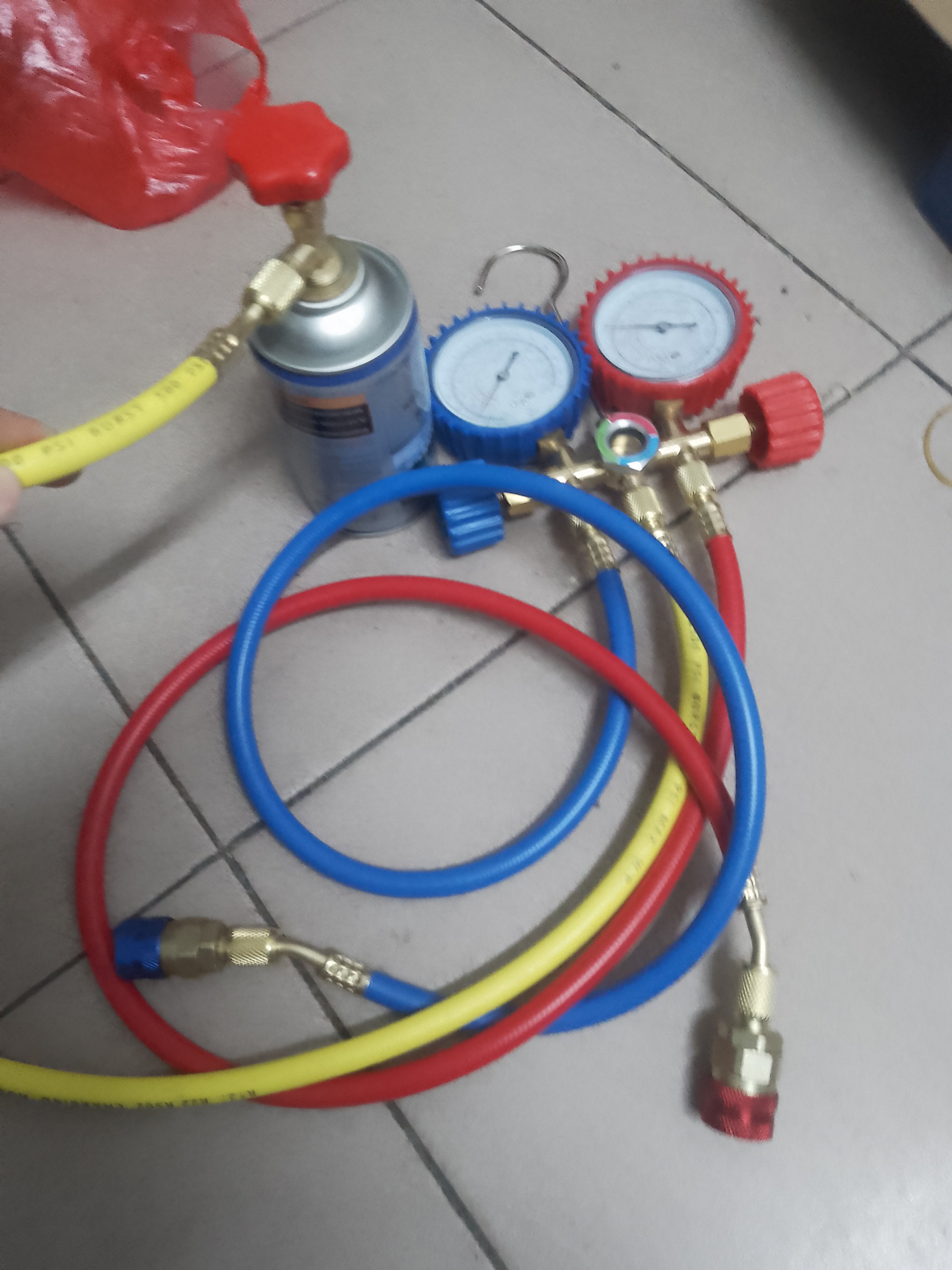 空调加氟工具套装含雪种压力表汽车空调双压力表快速型加氟表-Taobao-Tmall
