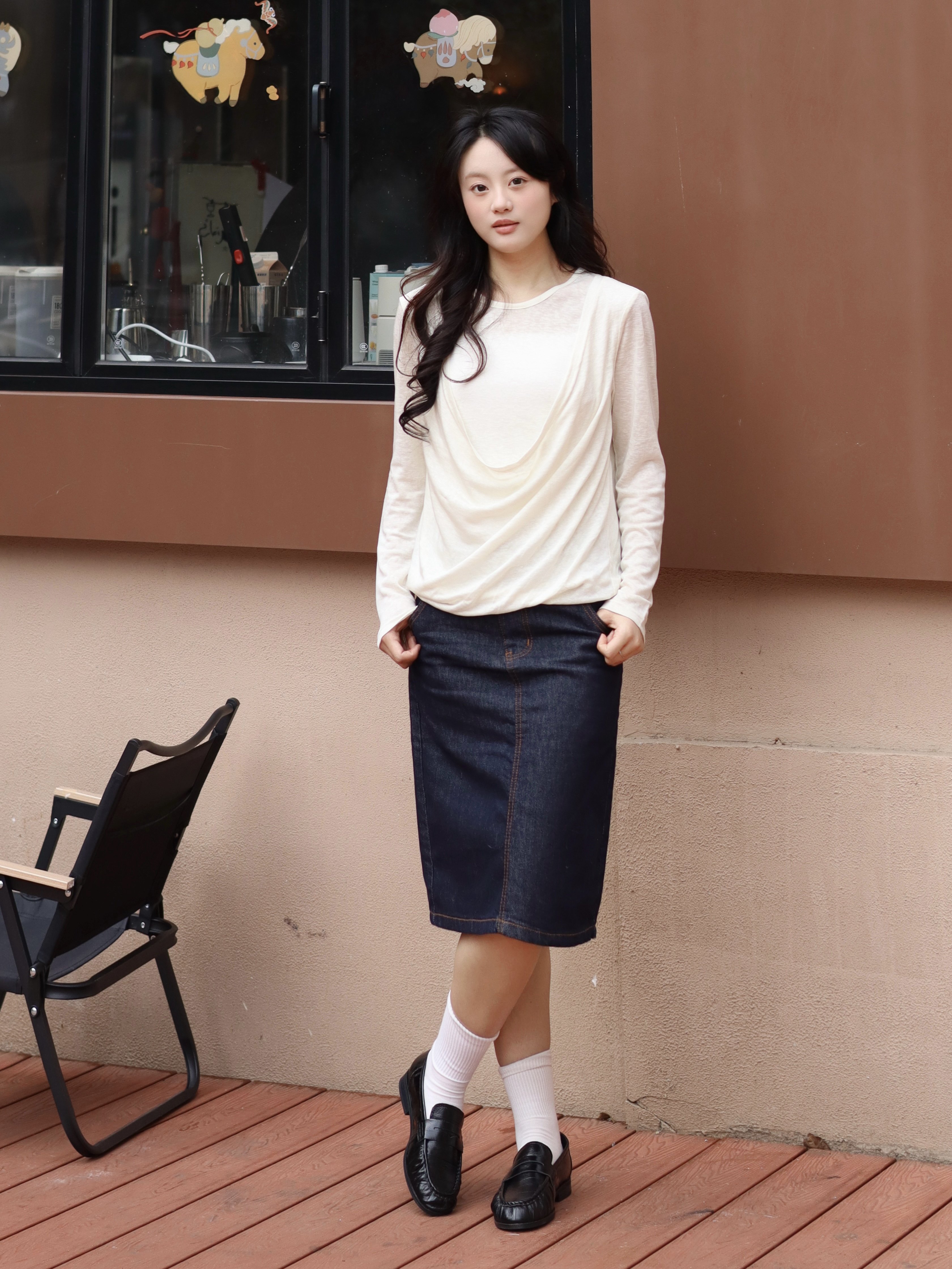 田曦薇同款百丽海鸥乐福鞋2.0 厚底增高设计拉长比例 真皮材质柔软亲肤