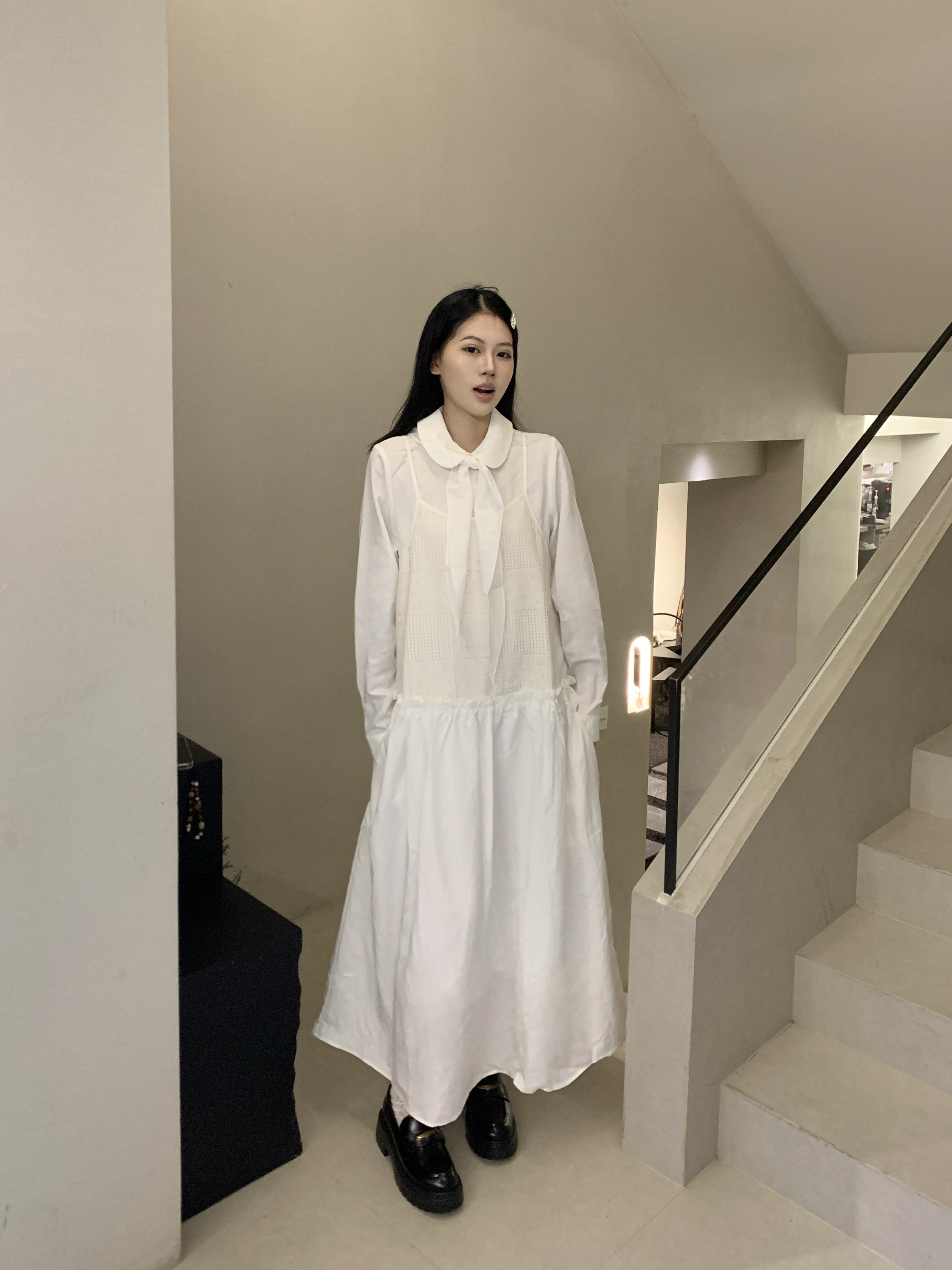 田曦薇同款百丽海鸥乐福鞋2.0 厚底增高设计拉长比例 真皮材质柔软亲肤