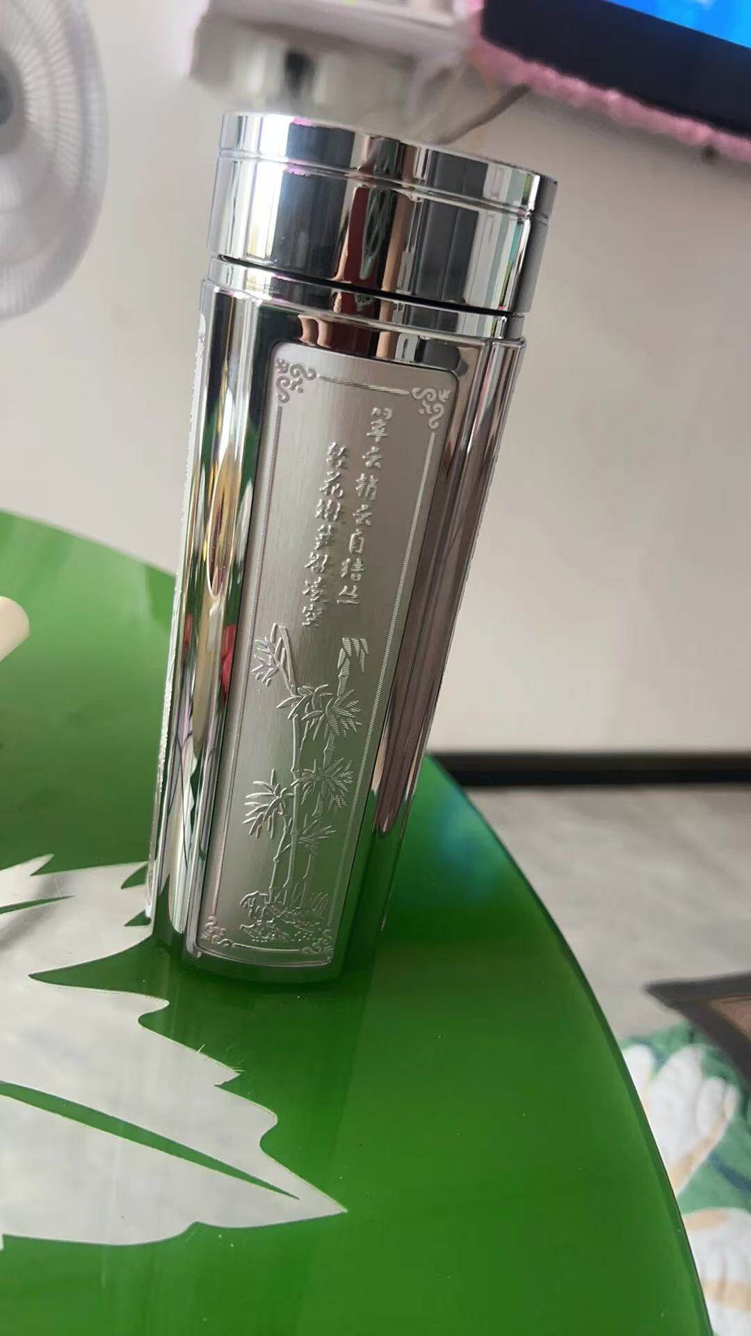 銀盃子s999純銀內膽保溫杯足銀水杯梅蘭竹菊保健泡茶水杯男女定製