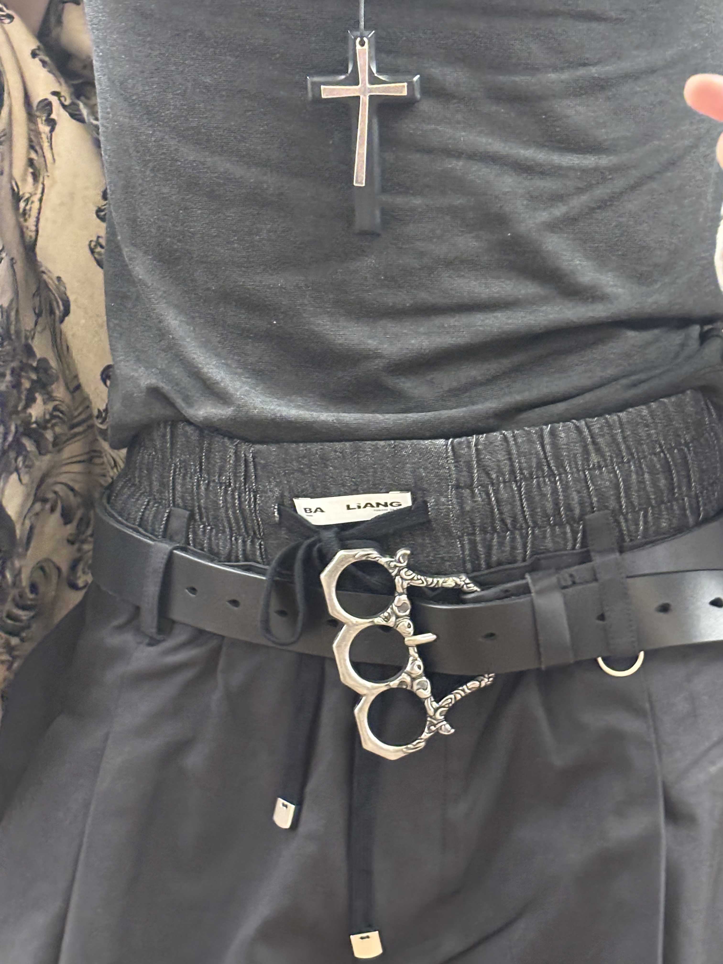 JCAESAR KNCKLE BELT 藤蔓指虎皮帶11孔植鞣工藝自然紋路做舊