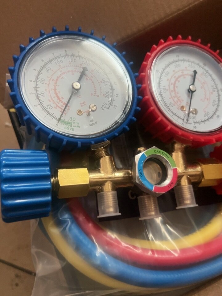 空调加氟工具套装含雪种压力表汽车空调双压力表快速型加氟表-Taobao-Tmall
