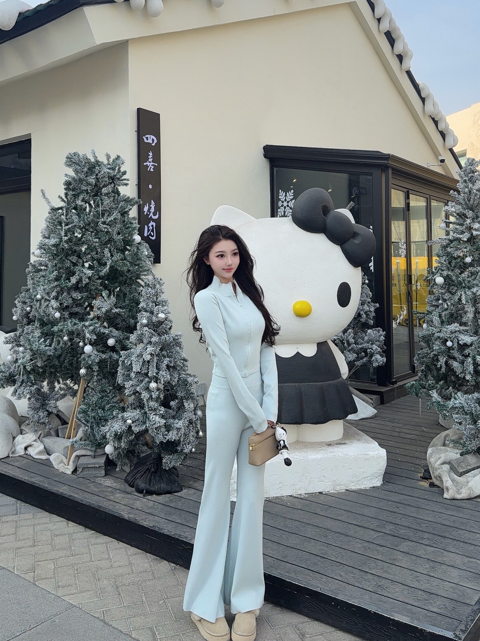 RUOYU若语S曲线休闲三件套 吊带+裤子+开衫一套搞定早春穿搭