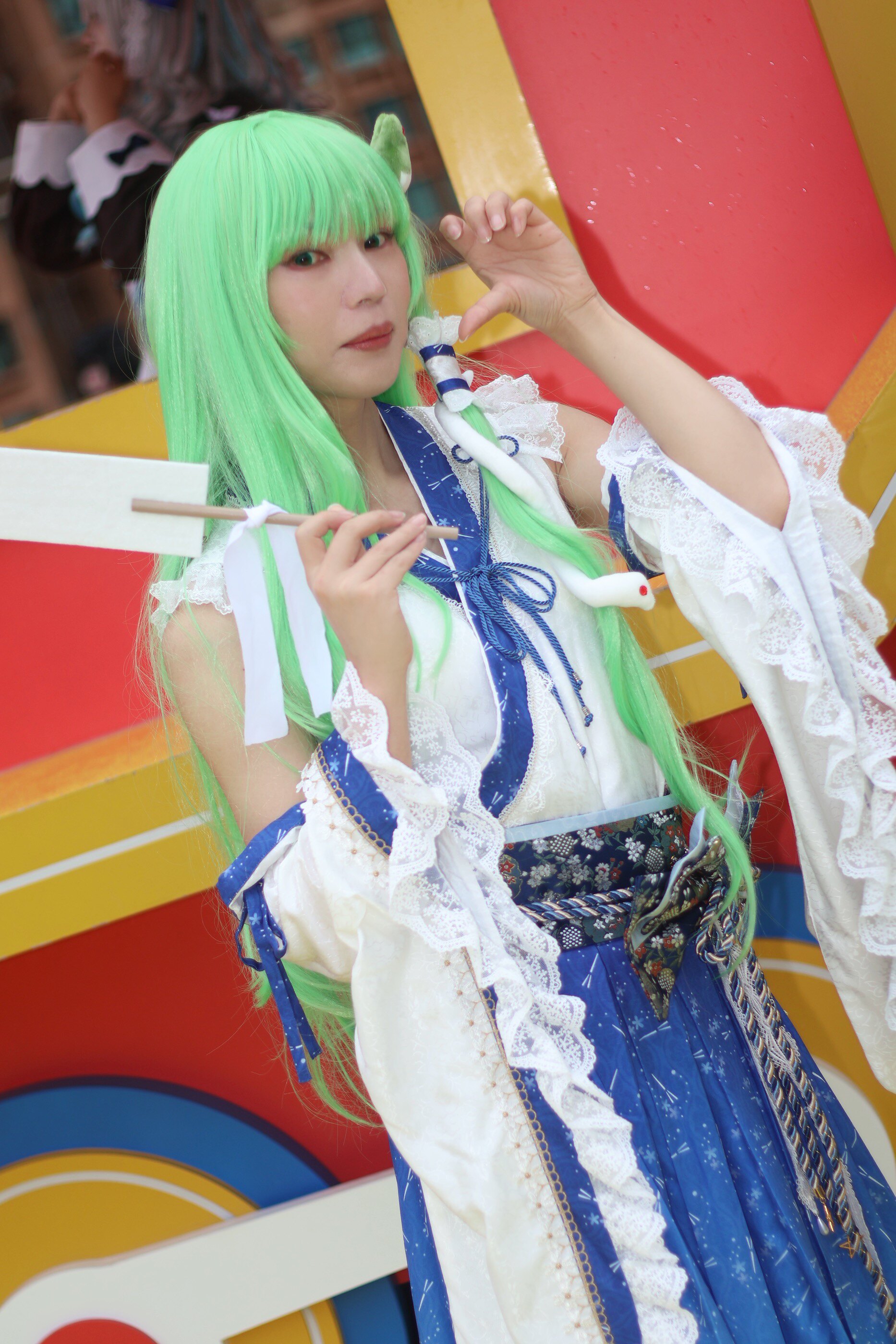 現貨】星雨魔法店原創東方Project二設東風谷早苗cosplay巫女服-淘寶