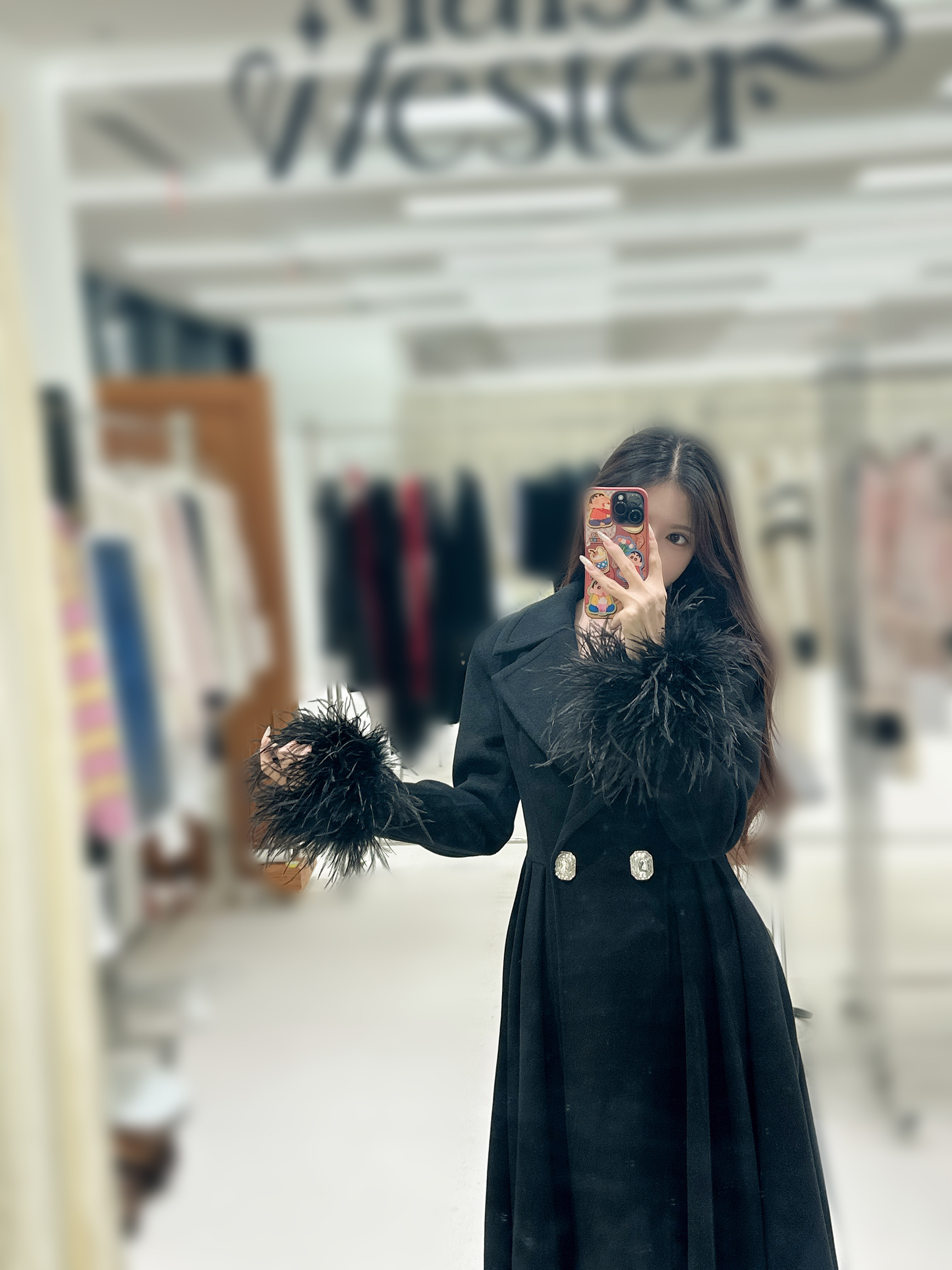 徐如蓝同款Maison Wester冬季千金风大衣，毛呢双面呢H型廓形不挑身材