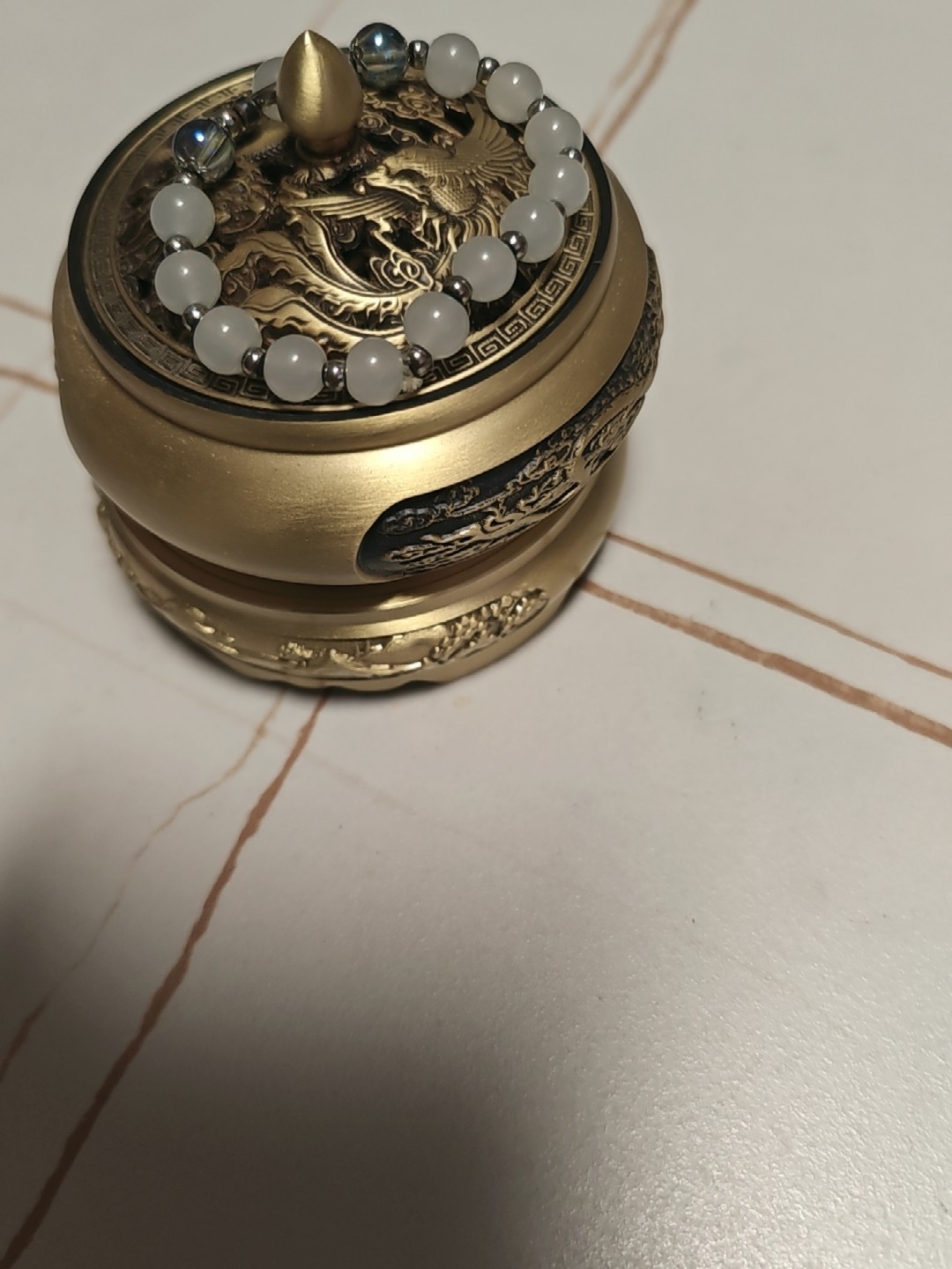 复古怀旧铜质香薰炉大号适用居家沉香檀香焚香龙凤呈祥设计