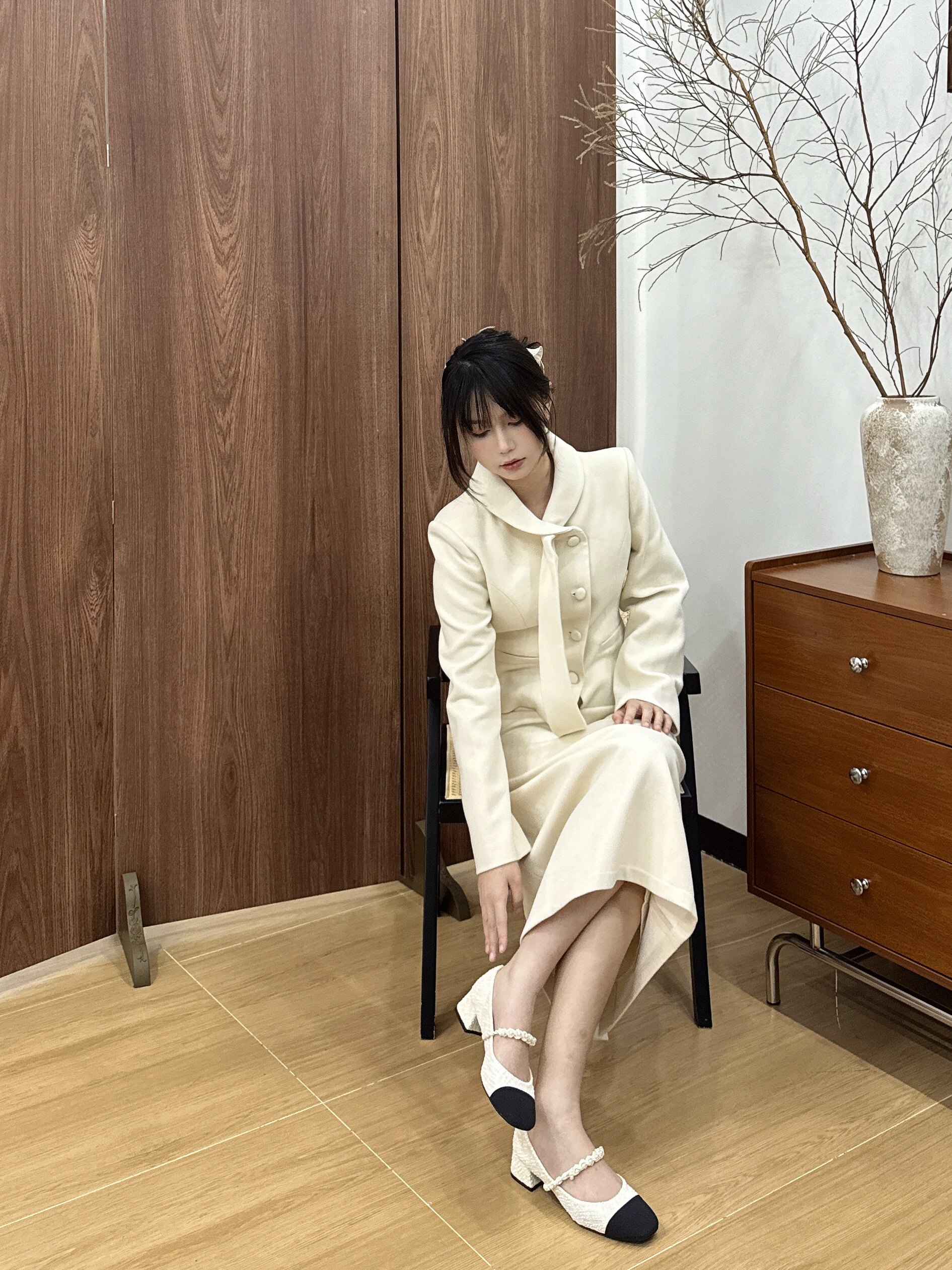 73hours巴黎恋人2026春季新款 小香风粗跟玛丽珍鞋 法式优雅气质拉满