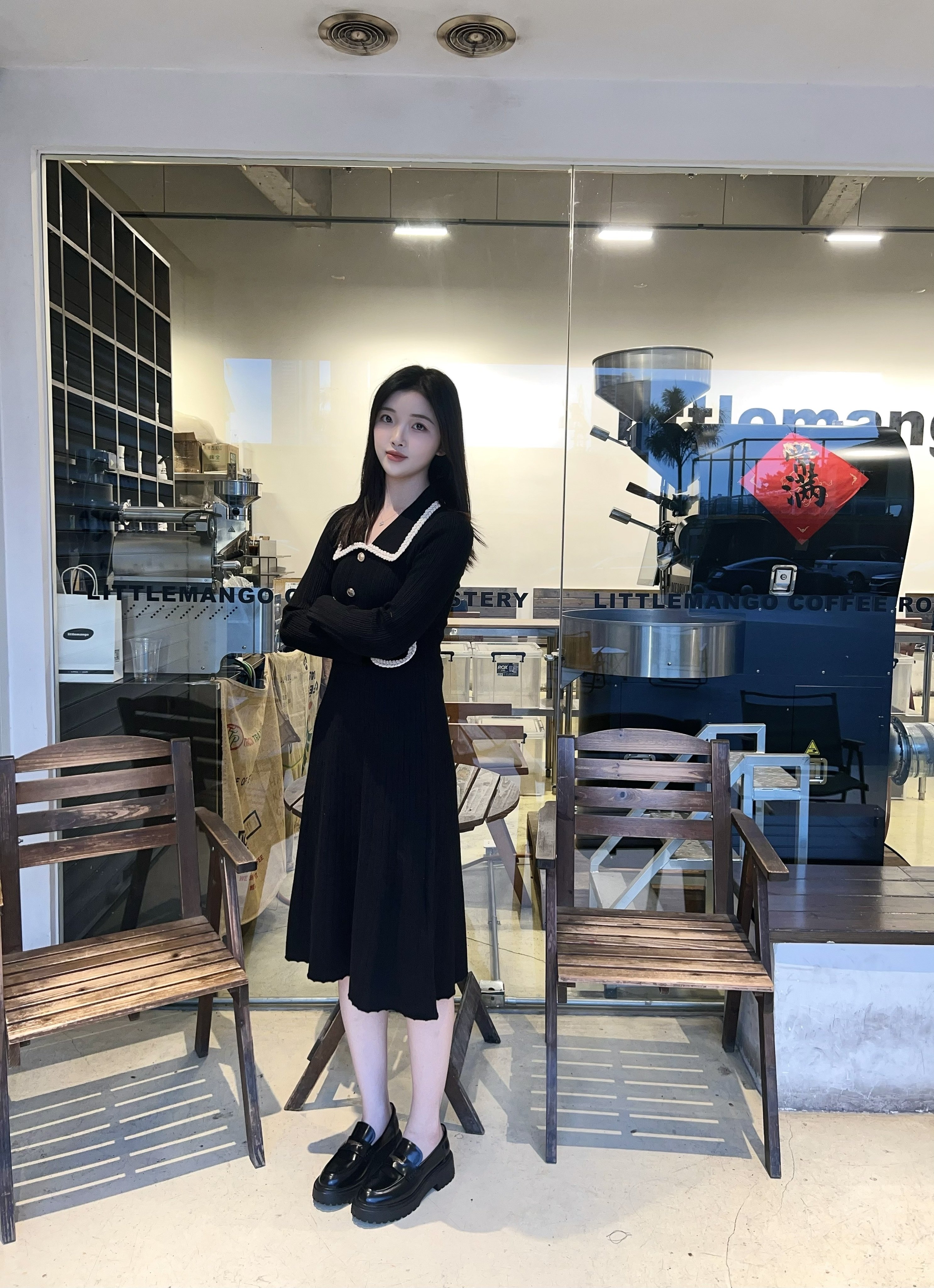 田曦薇同款百丽海鸥乐福鞋2.0 厚底增高设计拉长比例 真皮材质柔软亲肤