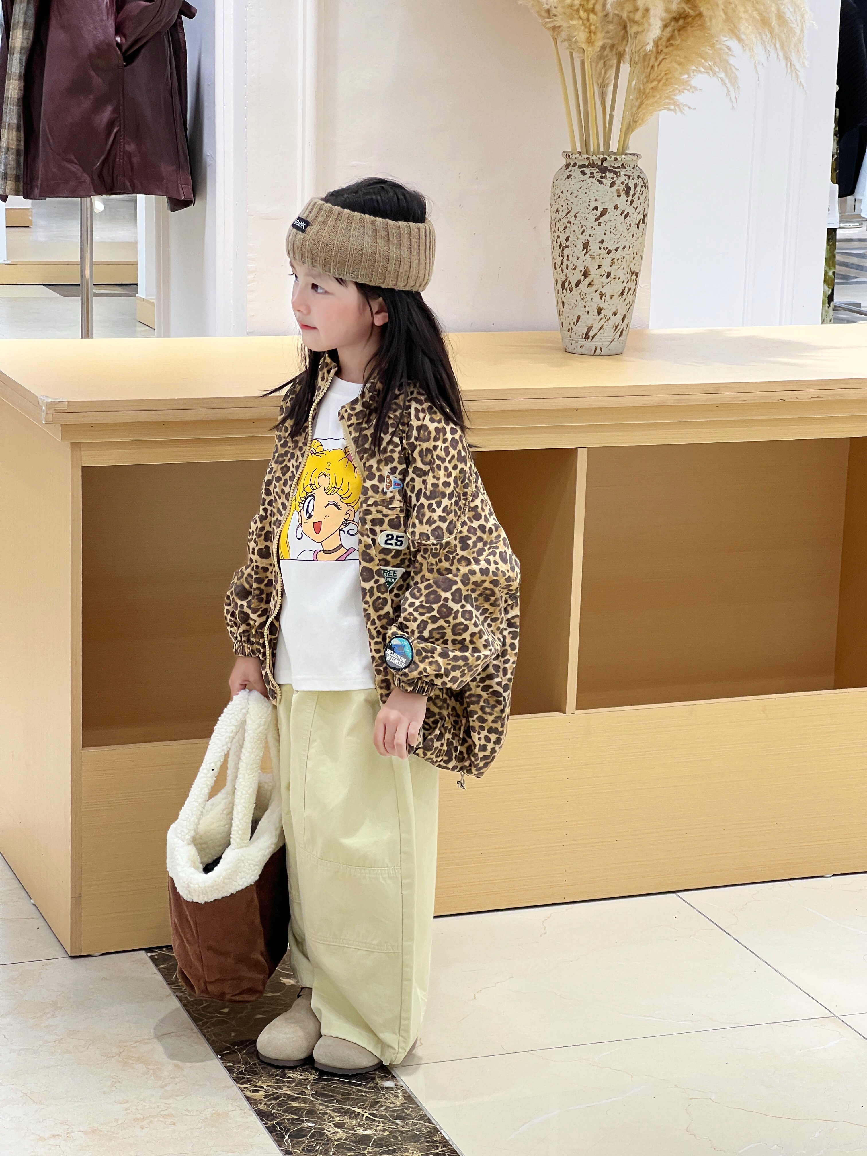 Customer photo for Leopard Jacket, 110cm