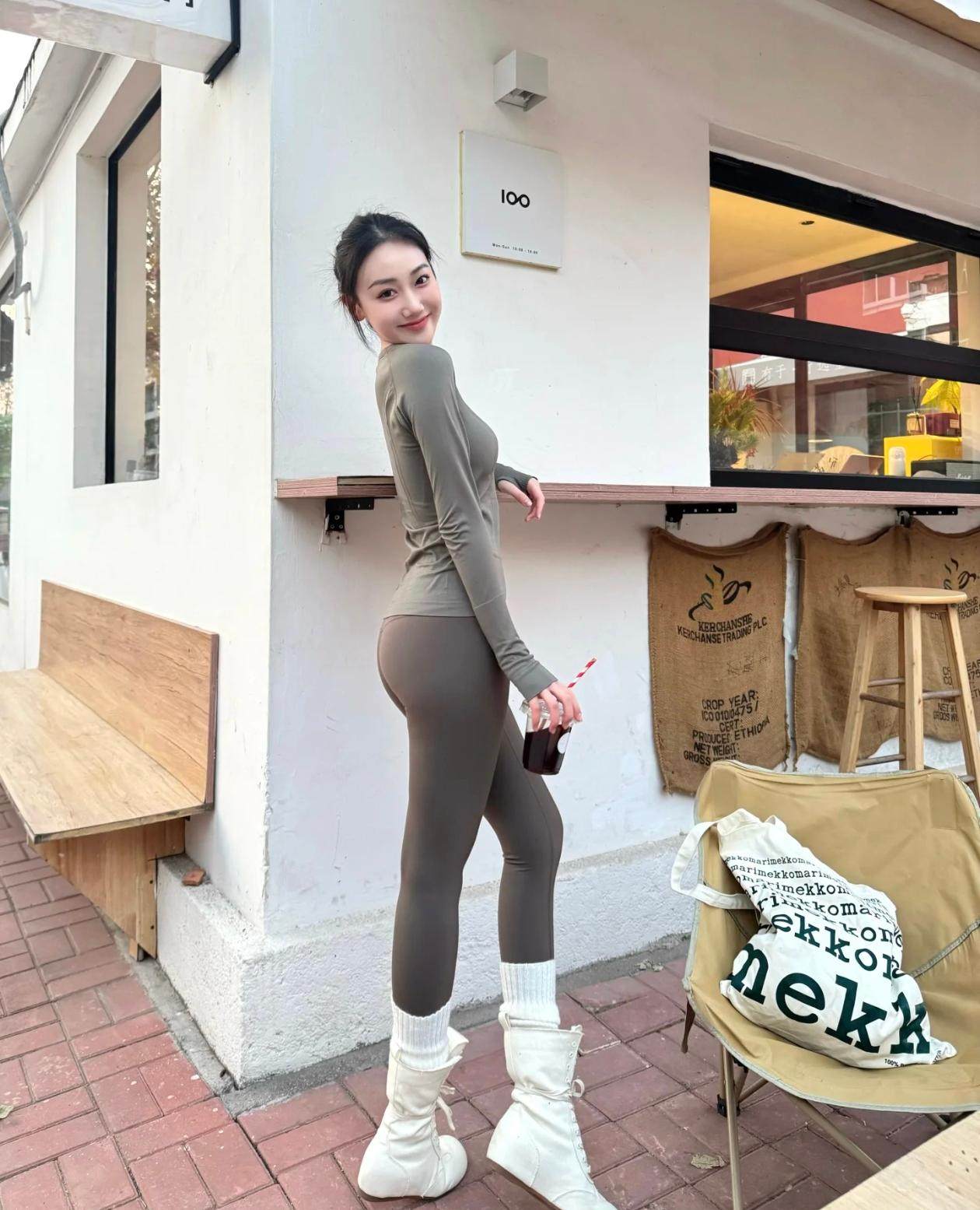 小野和子春季鲨鱼裤 薄款塑形收腹提臀 瑜伽外穿两相宜 高腰设计拉长比例