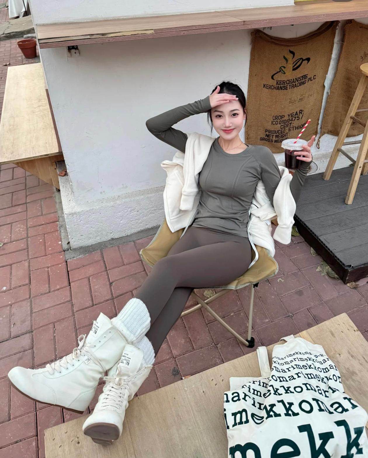 小野和子春季鲨鱼裤 薄款塑形收腹提臀 瑜伽外穿两相宜 高腰设计拉长比例