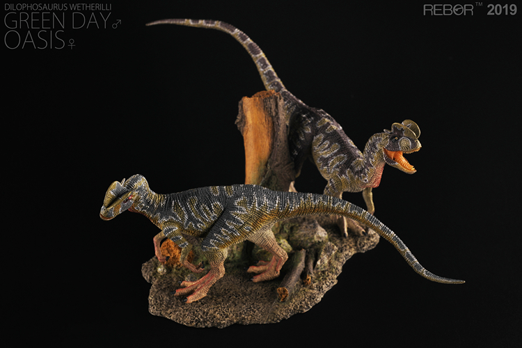 Anh REBOR chính hãng mô hình khủng long mô phỏng đồ chơi Jurassic World đôi vương miện rồng đôi rồng đôi nền tảng - Đồ chơi gia đình đồ chơi trí tuệ cho bé