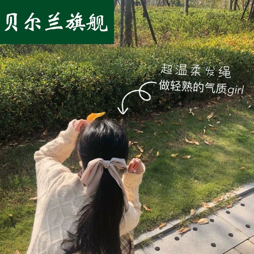 Милая шифоновая заколка для волос с бантиком, аксессуар для волос, популярно в интернете