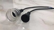 T8 Water - proof lamp head copper core tube connects plug socket lamp foothold aquatic fluorescent LED power line