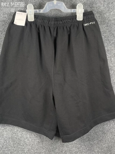 Nike, хлопковые трикотажные баскетбольные спортивные штаны с молнией, шорты, с вышивкой, для бега