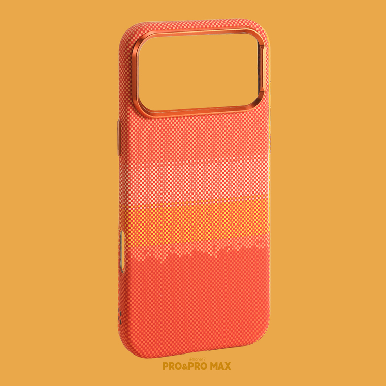 Woven Carbon Fiber Orange iPhone Case for iPhone 13 - 17 - view 17