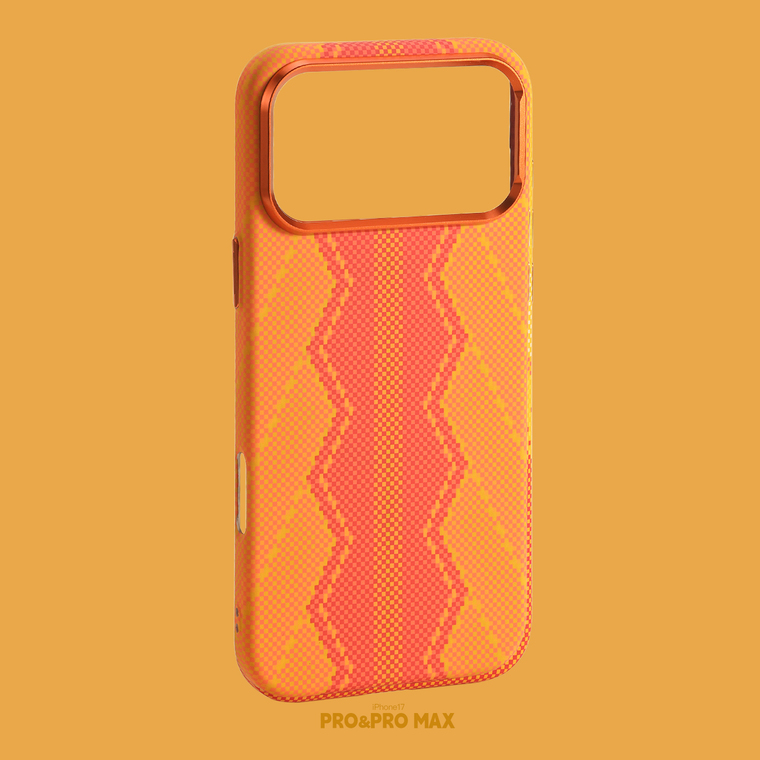 Woven Carbon Fiber Orange iPhone Case for iPhone 13 - 17 - view 21