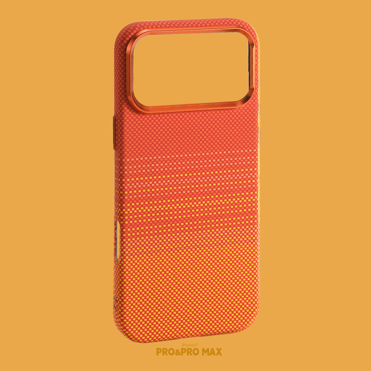 Woven Carbon Fiber Orange iPhone Case for iPhone 13 - 17 - view 20