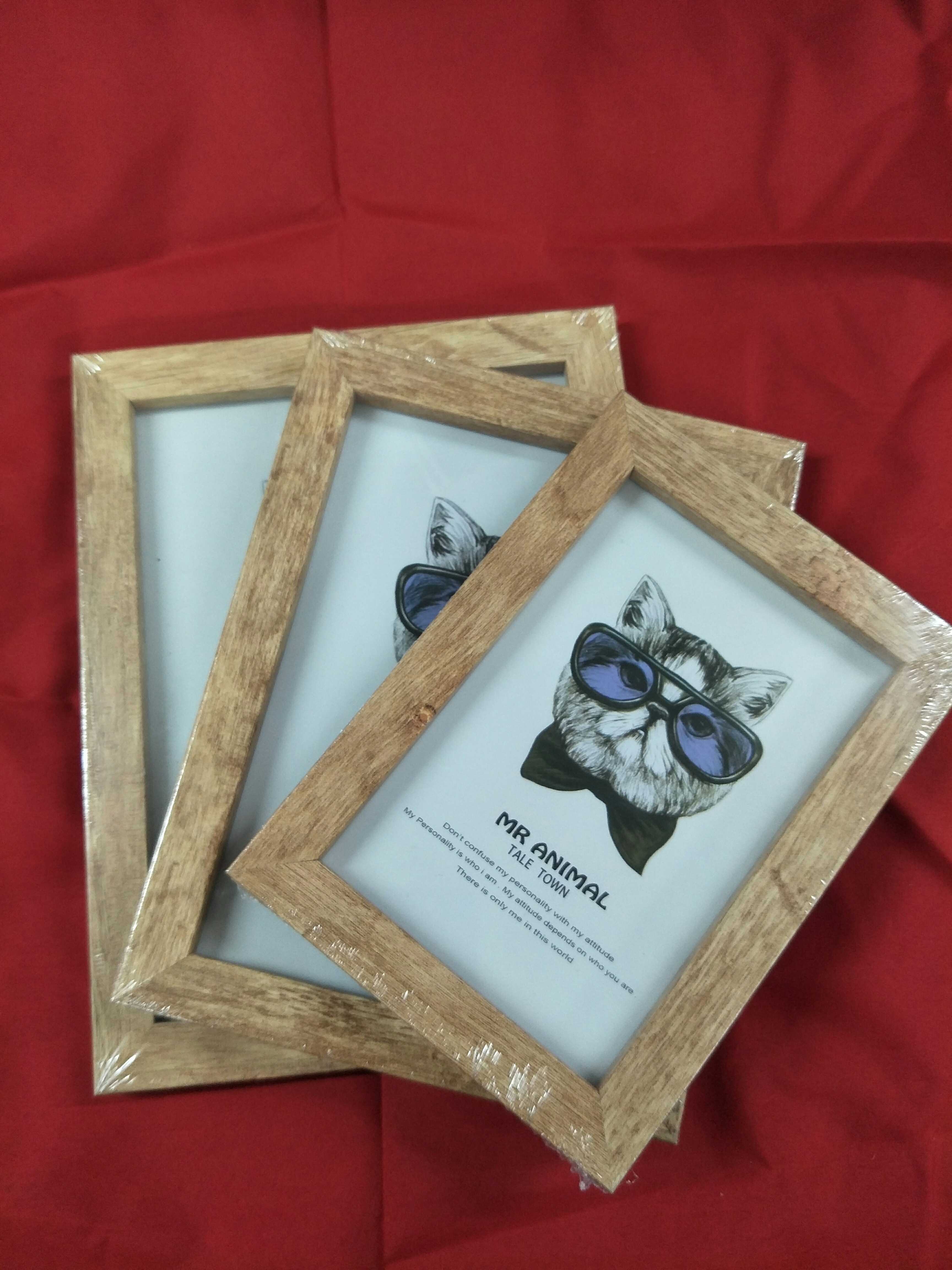 High quality solid wood photo frame with wall wall 6 inch frame 7 inch 8 inch frame with wooden frame 4R frame