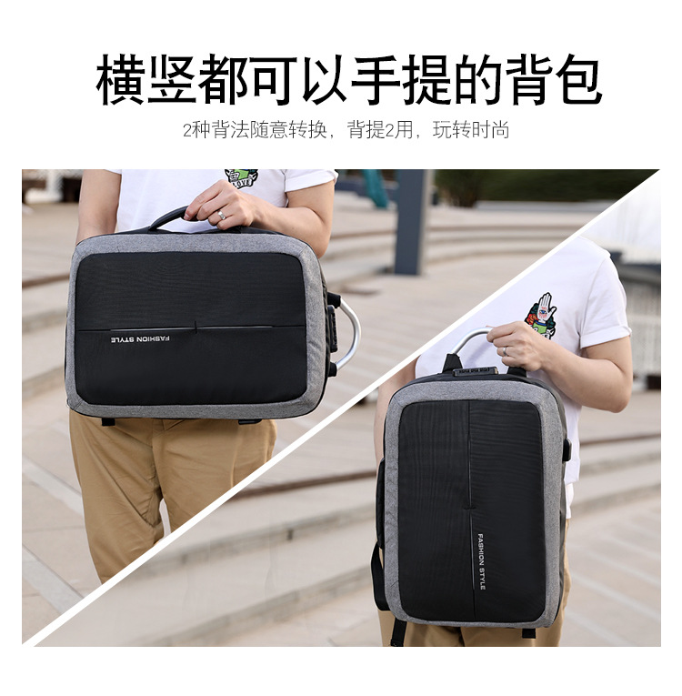Xu giáo viên cửa hàng tạp hóa ba lô học sinh ba lô 85576066 túi chống trộm Xu Xu khuyên máy tính túi nam cặp local brand