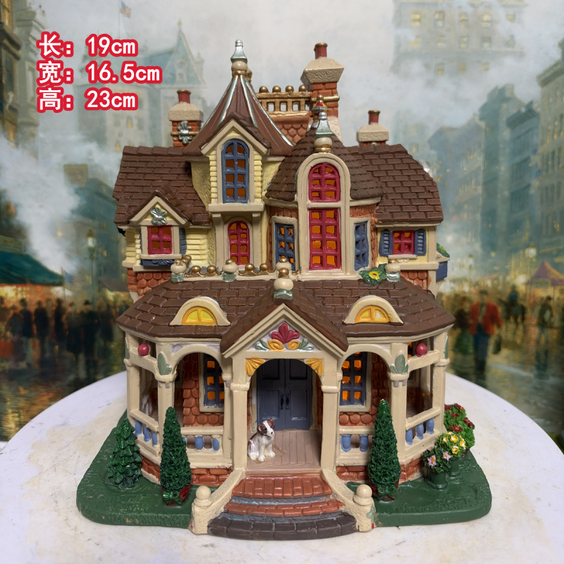Lemax Foreign Trade Export Hand-Painted Ceramic House Home Decoration Christmas Ornaments - Large Villa Lemax Foreign Trade Export Hand-Painted Ceramic House Home Decoration Christmas Ornaments - Large Villa