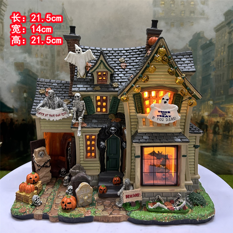 Foreign Trade Export Hand-Painted Ceramic House European Building Scene Home Decoration Christmas Scene Decoration Ornaments Foreign Trade Export Hand-Painted Ceramic House European Building Scene Home Decoration Christmas Scene Decoration Ornaments
