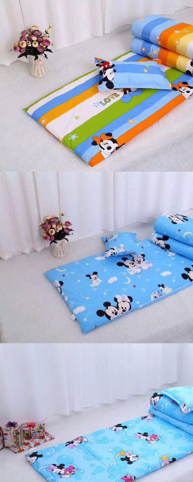 Ba mảnh bé chăn vườn ươm chứa giường lõi nhập học Liu Jiantao trẻ em chợp mắt bộ đồ giường bông chăn - Bộ đồ giường trẻ em ga giường trẻ em