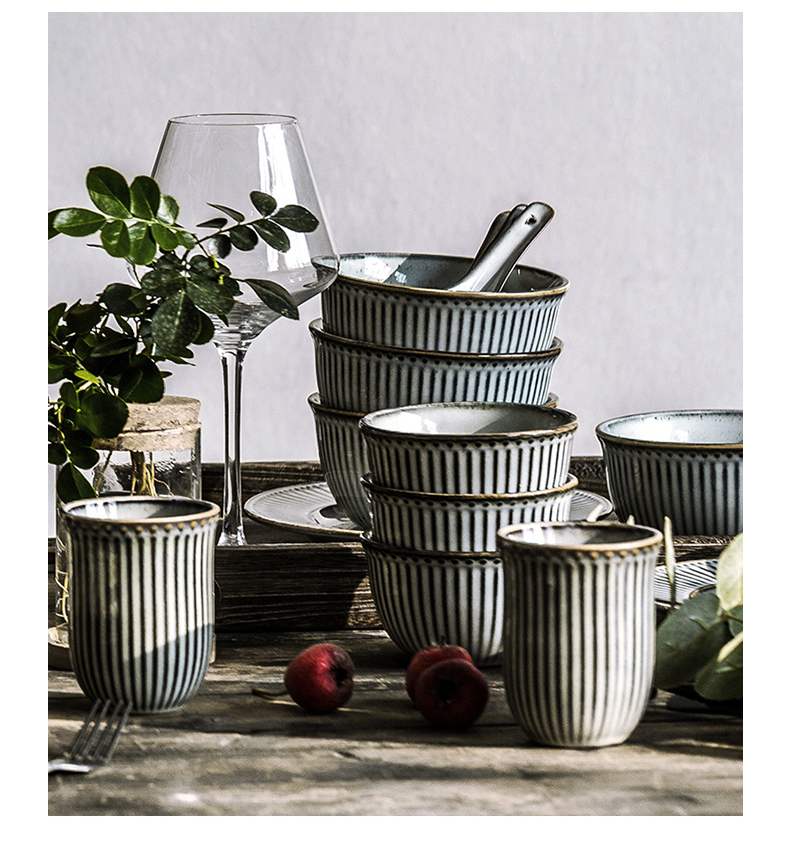Porcelain soul ceramic dishes American suit modern ceramic tableware suite home dishes dish bowl chopsticks combination