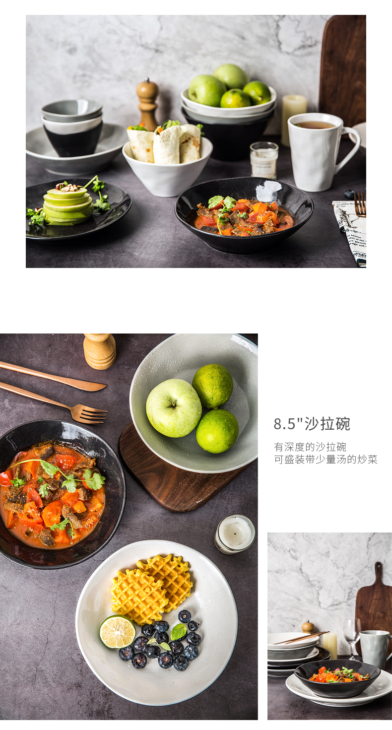 Porcelain soul northern wind irregular ceramic tableware 0 with the creative household jobs dessert bowl rainbow such as bowl beef dish