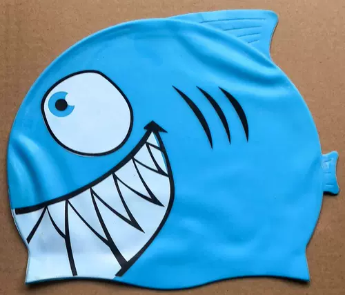Детская мультяшная плавательная шапочка для мальчиков, водонепроницаемая детская шапочка для плавания, снаряжение, обезьяна