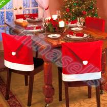 Christmas party chair cover Non-woven Christmas hat big chair back cover Hotel restaurant chair back cover Christmas tablecloth decoration