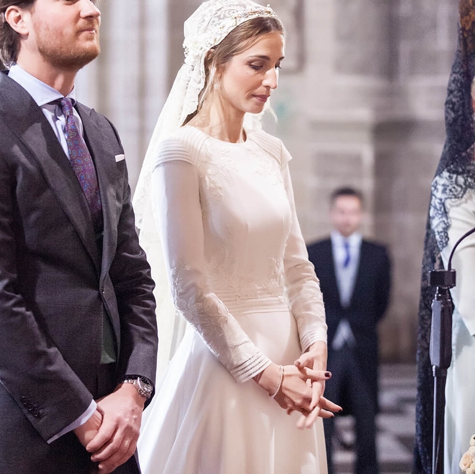 Retro Jane Josanna light yarn VINTAGE spring long sleeves satin silk satin to go out of the way for a vintage dress light wedding dress