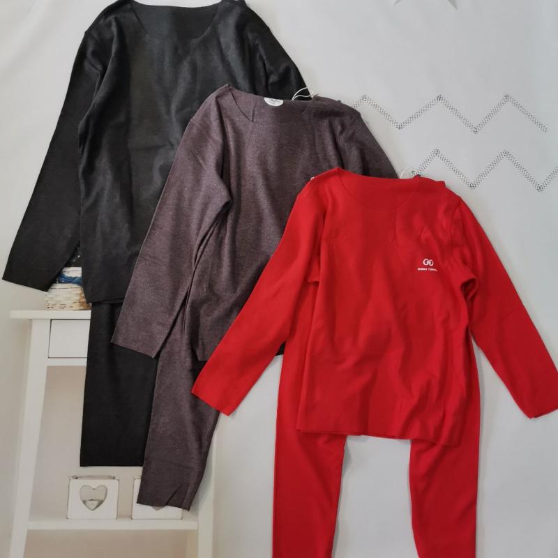 Winnie Tommy Children's Thermal Underwear Set with Ribbed Brushed Fabric for Boys and Girls 9705