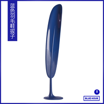 Blue Feather Shoe Pluck Swing Piece Vertical Shoes Home shoe slippers long handle free of shoes Tie shoe deity