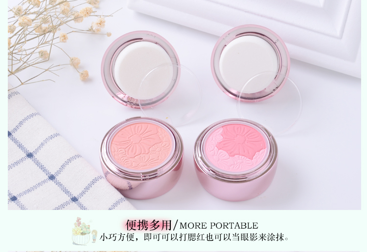 Thái xác thực Mistine hai màu hoa phấn rouge cánh hoa ngọc trai khả năng sửa chữa không thấm nước trang điểm nude lâu dài - Blush / Cochineal má hồng mac