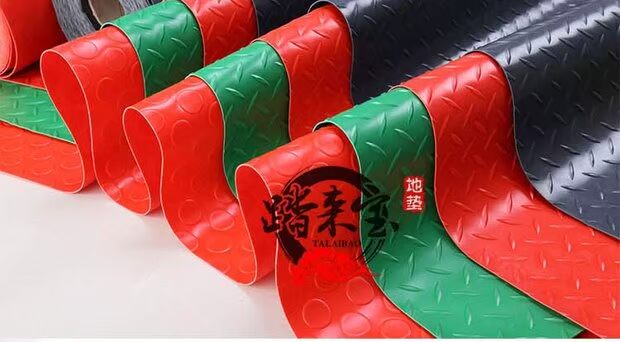 thảm nhựa pvc nhựa chống trượt pad pad mặc dày không thấm nước phòng tắm nhà bếp gân kho lang mat - Thảm sàn thảm xốp trải sàn 60x60